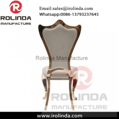 metal frame gold stainless steel bride and groom chair