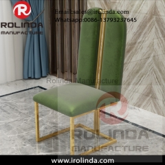 Metal gold legs pu leather luxury hotel lounge chair for sale