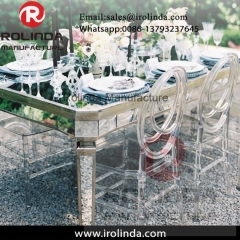 fashionable high end metal gold wedding chairs and tables