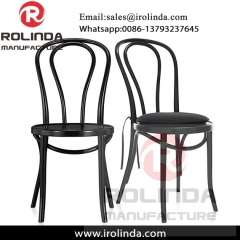 sale padded stackable steel metal iron/Aluminium wedding tiffany chair for reception