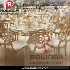 Luxury wedding Upholstered PU Dining Chairs