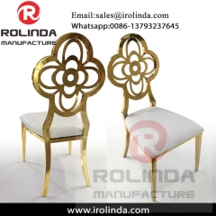 Luxury wedding Upholstered PU Dining Chairs