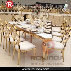 Luxury wedding Upholstered PU Dining Chairs