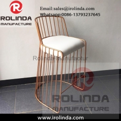 Painting Iron Art Water Pipe Style Bar Chair