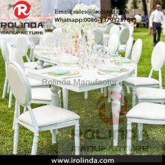 attractive price cheap round back white aluminium banquet chairs with cushion