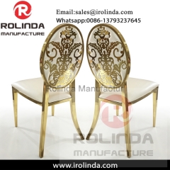 wholesale dubai gold metal event wedding banquet chairs