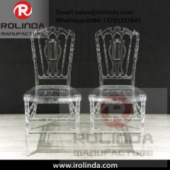 rental furniture white pu seat clear wedding banquet chair