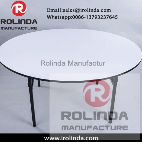 Wholesale Hotel Folded Round Wooden Banquet Table