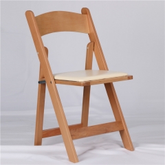 wood folding chair