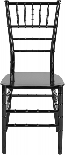 Black color Resin Stacking chiavari tiffany chair