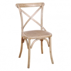 Hot Sale Solid Wood Antique Classic X Cross Back Chair
