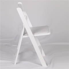 Hot Sale White Resin Folding Chair for Wedding Wholesale Price