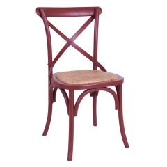 Hot Sale Solid Wood Antique Classic X Cross Back Chair