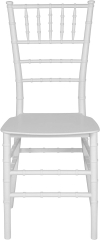 White color Resin Stacking chiavari tiffany chair