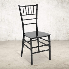 Black color Resin Stacking chiavari tiffany chair