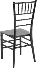 Black color Resin Stacking chiavari tiffany chair