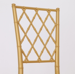 gold color cross back Diamond back chair Chiavari Chair for Event, Rental or Dining Room