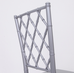 Silver color cross back chair Diamond back chair Chiavari Chair for Event, Rental or Dining Room