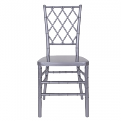 Silver color cross back chair Diamond back chair Chiavari Chair for Event, Rental or Dining Room