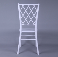 White color cross back chair Diamond back chair Chiavari Chair for Event, Rental or Dining Room
