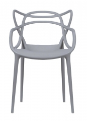 Modern Classic One Piece Master Stackable Plastic Leisure Dining Chairs