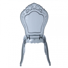 Transparent Belle Epoque Armless Chair VIP Royal Event Crystal Stack Bella Chair for Dining Event Wedding Rental Business