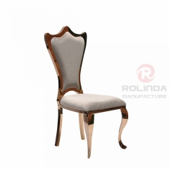 Dinner Chair Leather White High Back Chair Gold Dining Chair