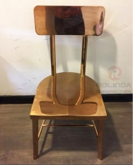 Gold Stainless Steel Seats with Sense of Technology and Minimalist Style, Popular European Style Chairs