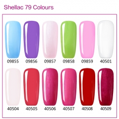 【color chart show only 】shellac 79 Colors