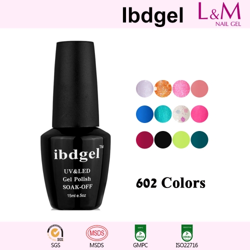 【COLOR GEL】IBDGEL Soak-off UV Gel Nail Polish 610 Colors For Choose