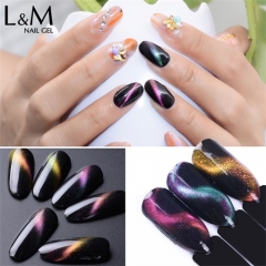 【Magic Chameleon Cat Eye】1pc Magic Chameleon Cat Eye Soak-off Gel Nail Polish 6 Colors For Choose