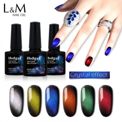 【Gem Cat Eyes Gel】1pc UV Nail Gel Polish 6 Colors For Choose