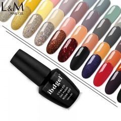 【84 Colors Gel Polish 】ibdgel Gel Nail Polish 84 Popular Colors Series Classical Full Color Matching Gel Varnish 15ml Black Bottle