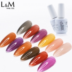 【Milk Tea Color Glass Gel 】IDO Gelpolish 24 Amber Glass Color Nail Gel Polish Summer Milk Tea Translucent Nail UV Gel