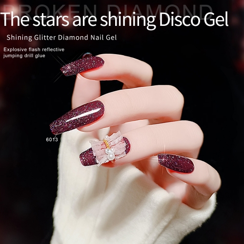 【Reflective Color 】ibdgel Gelpolish Reflective Nail Gel Polish Sparkling Auroras Laser Glitter Gel Nail 15ml