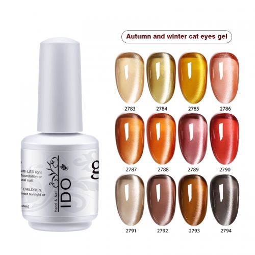 【18 Color Cat Eye Gel】I DO white 15ml  Cat Eye Gel Magnetic Gel Shining Transparent Gel Polish Varnishes