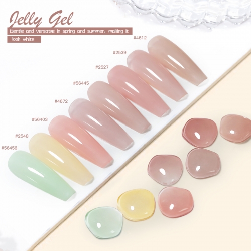 IBDGEL Jelly Transparent Gel Nail Polish UV Soak Off Gel Varnish Jade Nail Art Gel Lacquer 15ml