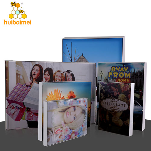 ultra-thin 17mm non-light aluminum photo frame frameless fabric light box