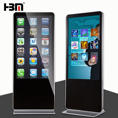 55 inch floor standing screen windows system advertising player touch screen kiosk