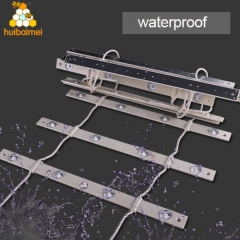 Waterproof back-lit LED lattice strip with lens