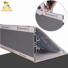 6063 aluminum extrusion profile two sided 120mm frameless floor stand exhbition fabric light box
