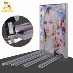 Non-lit aluminum profile 17mm frameless textile frame for advertising light box