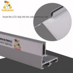 New 30mm LGP backlit light box frame tension fabric frameless aluminum profile for sign box