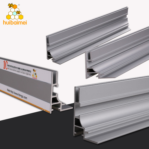 anodized extrusion aluminium SEG frame system profile guangzhou for advertising board silicone edge fabric light box
