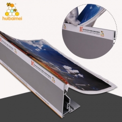 led backlit aluminum fabric frame for advertising light box billboard, 100mm thickness poster lightbox frame