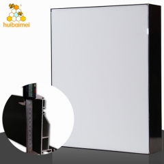 advertising light box aluminum profile 2mm wall thickness single sided 120mm frameless fabric light box aluminum profile extrusion