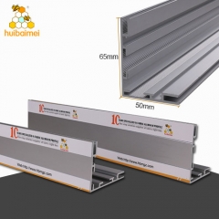 50mm and 65mm double use light box frame single side fabric extrusion aluminum profile