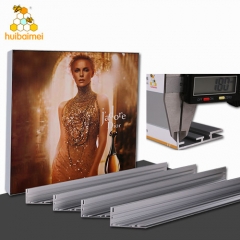 50mm and 65mm double use light box frame single side fabric extrusion aluminum profile