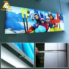 120mm frameless side-snap fabric aluminum profile for large size fabric light box