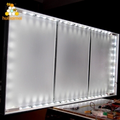 shopping mall aluminum frameless signboard indoor LED backlit fabric light box